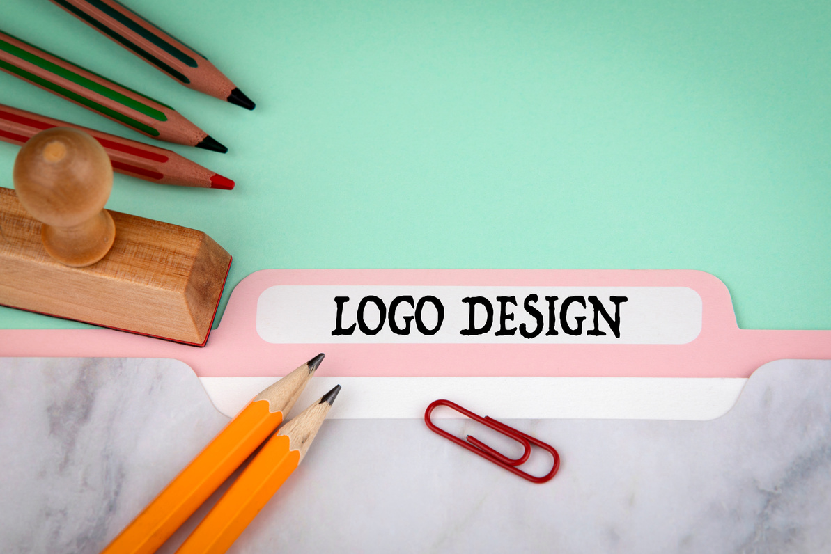 logo design, business and marketing concept